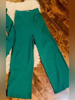 Noble (like PACT) Teal Women's lounge pants- 98% organic cotton